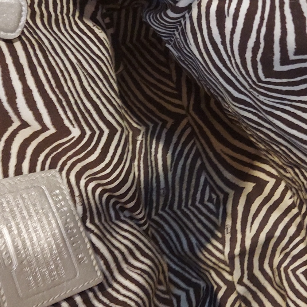 Coach Tan and Gray Shoulder Bag - Picture 6 of 6